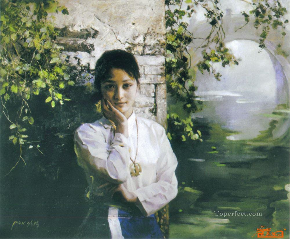 zg053cD152 Chinese painter Chen Yifei Oil Paintings
